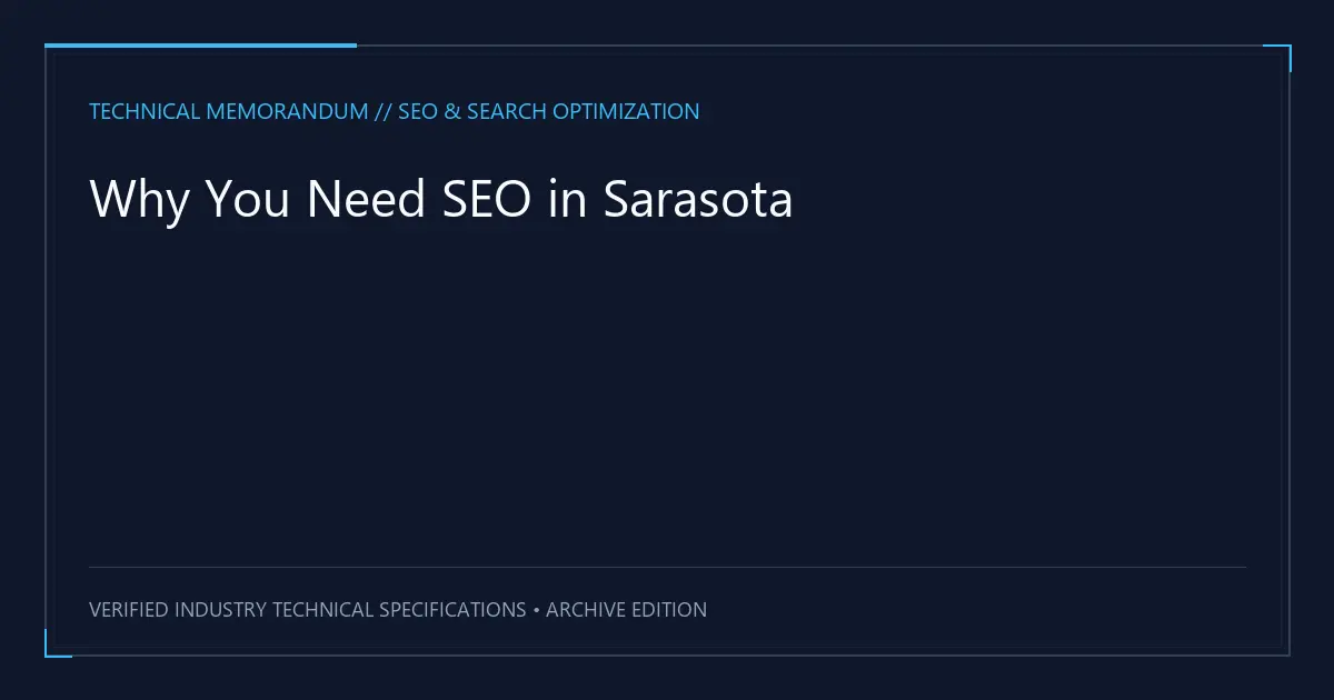 Why You Need SEO in Sarasota